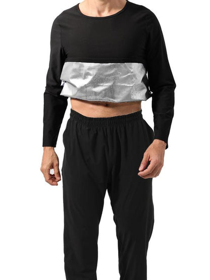 Tracksuits Elastic Waist Sauna Suit Set