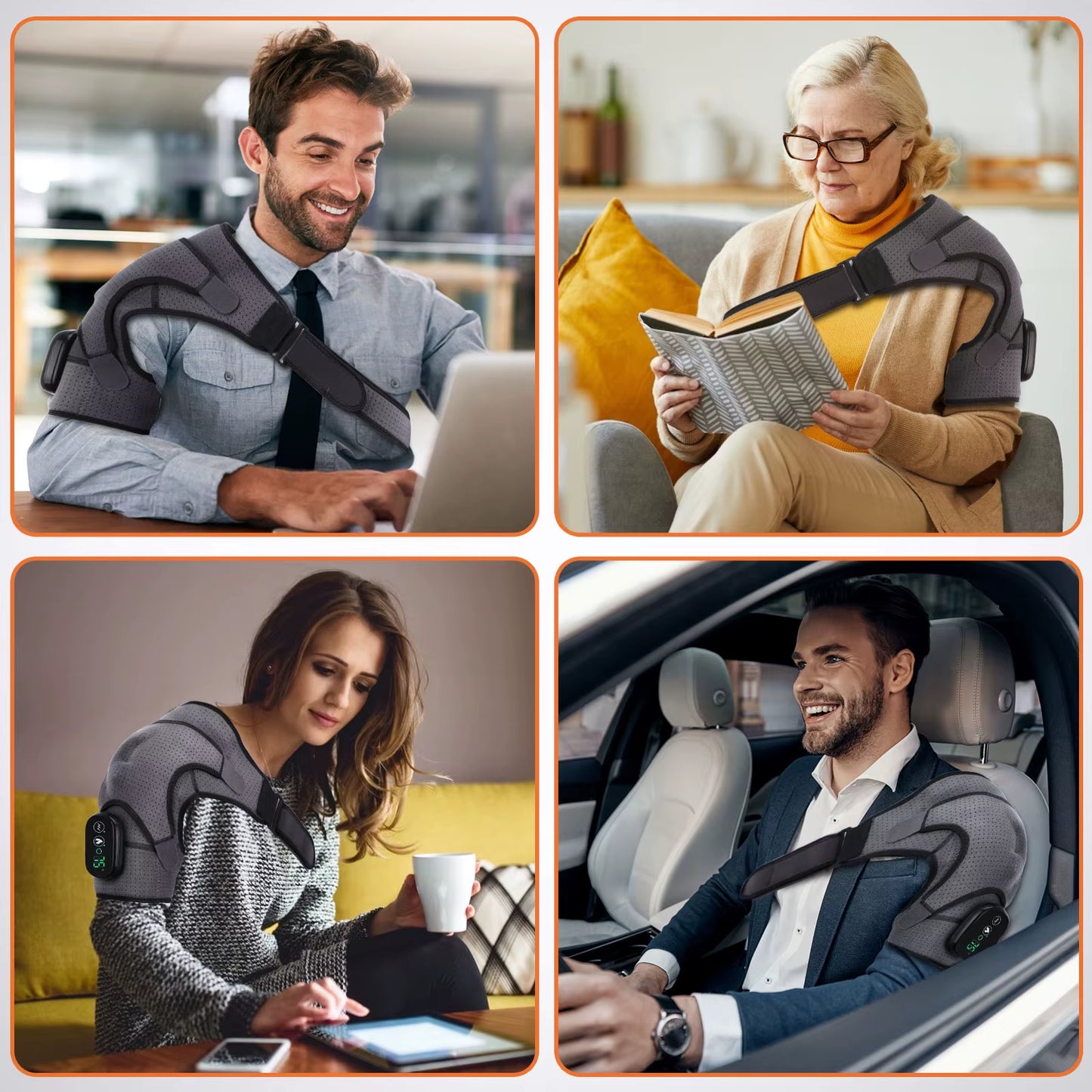 ThermaRelief™ – Electric Heated Shoulder & Knee Massager